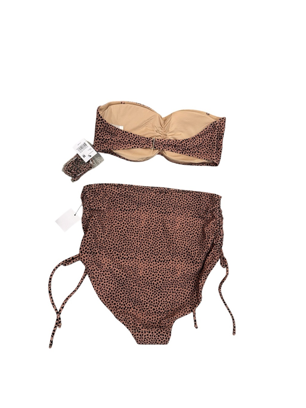 A Pea in the Pod Animal Print Two-Piece Maternity Bikini - Picture 8 of 12
